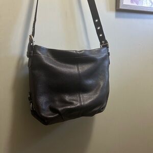 Elegant Black Leather Handbag